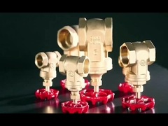 Gusseisengriffe weiblich X weiblich 4 Zoll Messing-Gatterventil