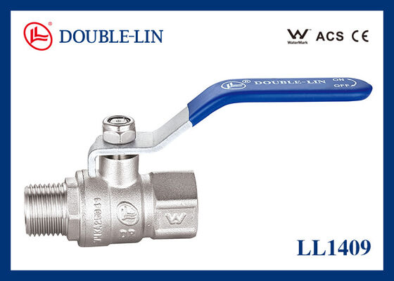 "Lange Schnur 25 Bar DZR Männlich X Weiblich Kugelventil