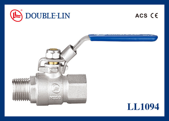 Edelstahl-Griff 2" weibliche Messingkugelventile des Mannx