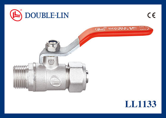 Rohrverbindung 1 1 4 Messingkugelventil Flachhebelgriff