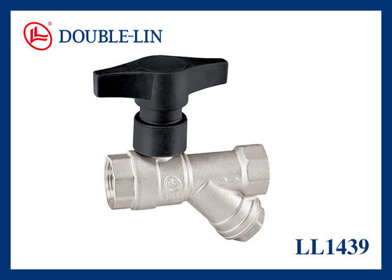 PTFE-Sitz-Hochhandgrifffilter 1 1 2 Messingkugelventil für einen reibungslosen Betrieb