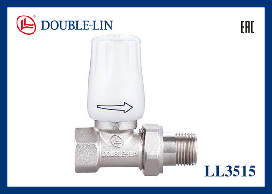 Straight Radiator Valve 145 psi von 0 °C bis 120 °C Arbeitstemperatur BS2779 Gewinde