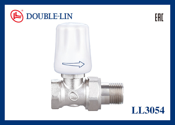 10 Bar Betriebsdruck 0°C bis 120°C Betriebstemperatur Gerader Heizkörperventil
