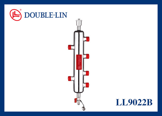 DN25 Messing-Manifold Hydraulisch getrennt durch Gewinde verbunden Edelstahltanks
