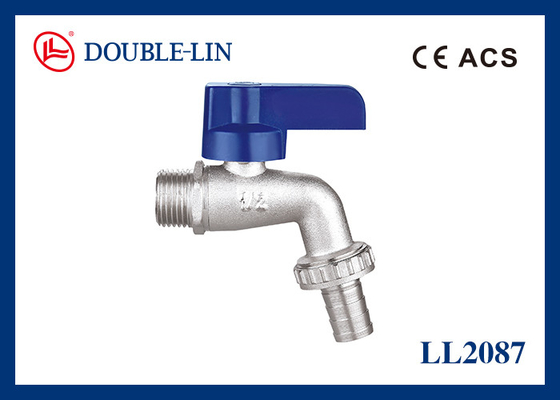 ISO228-Gewinde ABS-Flachhebel-Hahn 1/2" X 3/4" Messing-Auslaufhähne mit doppeltem O-Ring-Ventilschaft