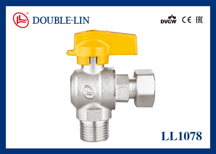 Rotierende weibliche Nuss M1/2 Gasleitungs-Kugelventil des Mannx " x F3/4“