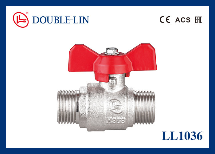 1/4" bis 1" Stangen-Messingkugelventil des Mannx des Mann25 mit Quergriff