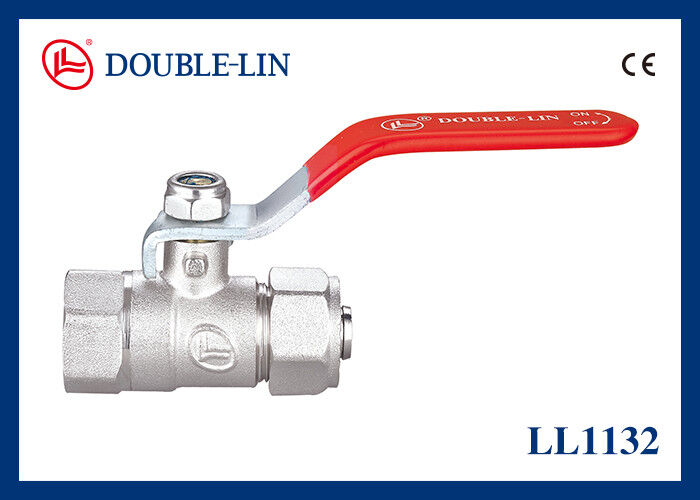 16 Bar 232 Psi Flachhebelgriffe Doppel O-Ring Stamm Kugelventil mit Rohrverbindung und hohem Druck