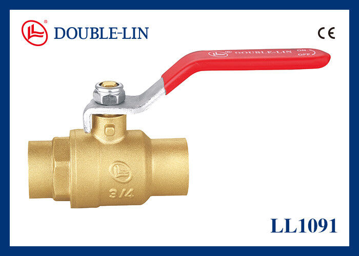C/C Inch 1 4 Messingkugelventil Flachhebelgriff
