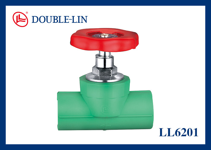 Eingebautes Absperrventil mit Stahlgriff Innengewinde x Innengewinde 20 Bar Betriebsdruck -10℃ bis 100℃ Betriebstemperatur