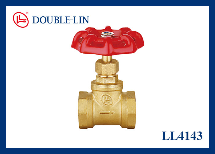 Gusseisen Griff Messing Absperrventil 1/2"-2" Innengewinde x Innengewinde 16 Bar Betriebsdruck PTFE-Abdichtung