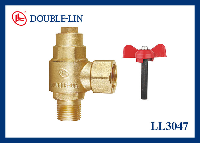 Versatile PTFE-Dichtungsmaterial Messing Winkelventil 1/2" 3/4" 1" für mehrere Anwendungen