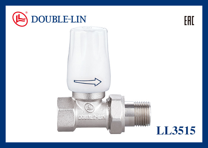Straight Radiator Valve 145 psi von 0 °C bis 120 °C Arbeitstemperatur BS2779 Gewinde