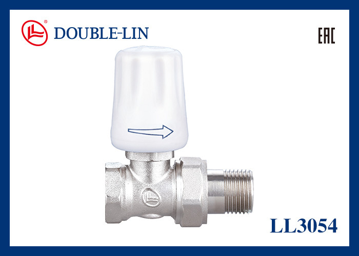 10 Bar Betriebsdruck 0°C bis 120°C Betriebstemperatur Gerader Heizkörperventil