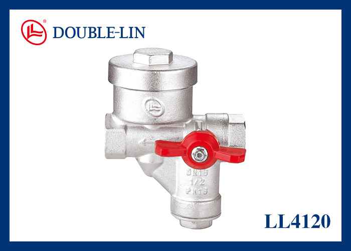 DIN259 Gewindekugelhahn mit eingebautem Filter und Reduzierstück 16 Bar