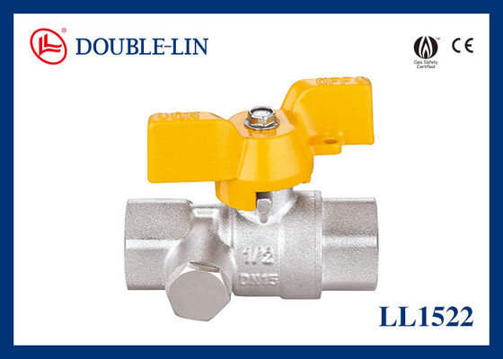 1/2" weiblich X weiblich 5 Bar DIN259 T Gashandle